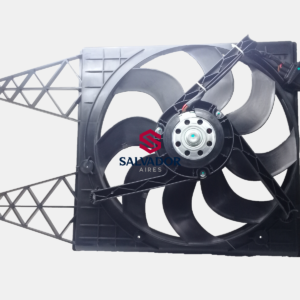 ELECTROVENTILADOR ORIGINAL VOLKSWAGEN FOX - SURAN 8 ALETAS 392mm CON ENCAUSADOR