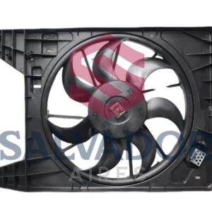 ELECTROVENTILADOR ORIGINAL DE RENAULT CON ENCAUSADOR 7 ALETAS 390mm
